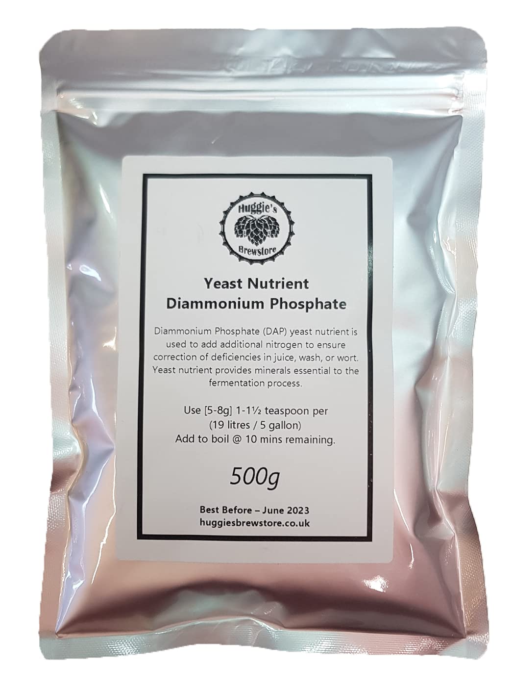 Yeast Nutrient - Various Weights - Diammonium Phosphate (DAP) for Beer, Wine & Cider Making - Home Brewing (500)