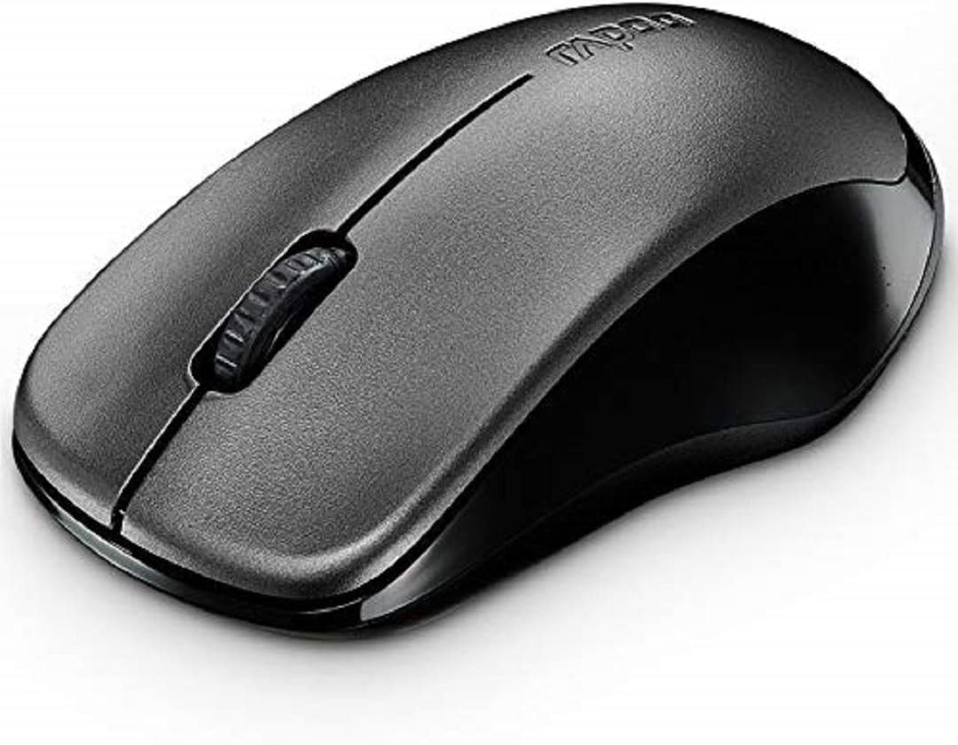 Rapoo 1620 2.4GHz Wireless Optical Mouse, Black, Regulär