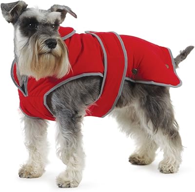 Ancol Muddy Paws All Weather Stormguard Coat Poppy Red Medium 40cm