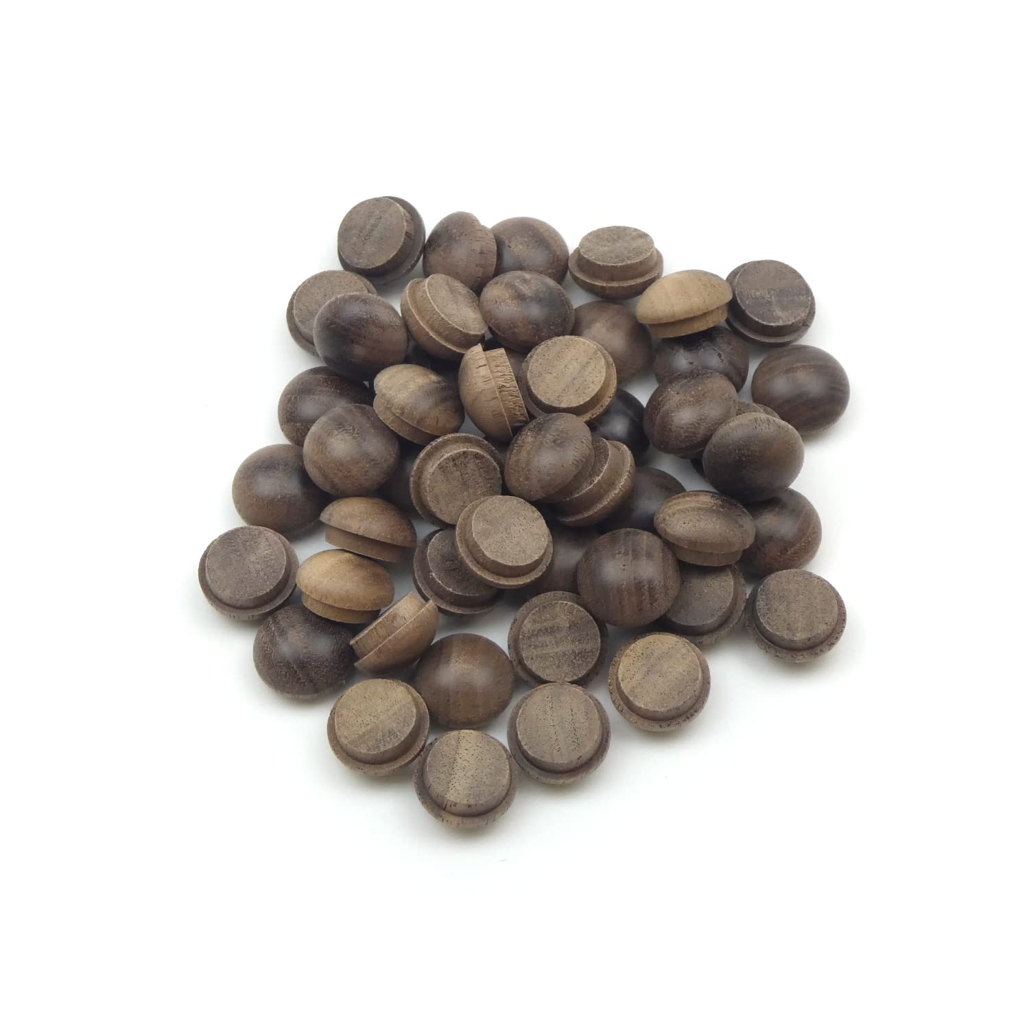1/2" - 12.7mm Walnut Mushroom Plug - Pack of 50