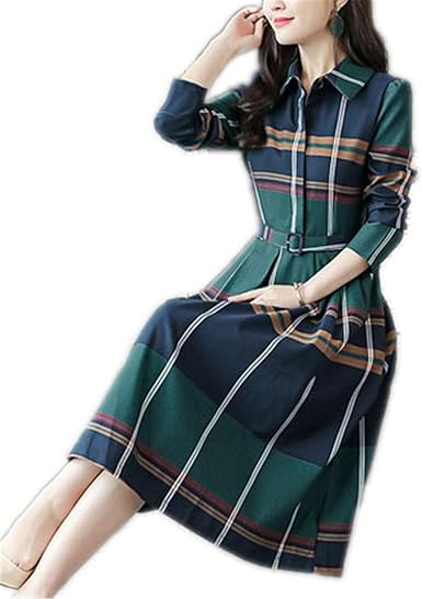 ladies tartan shirt dress