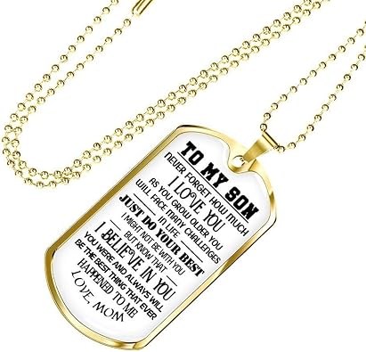 to my son necklace from mom