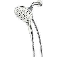 Moen 26112 Magnetix Handheld Shower Head Featuring Magnetic Holder Technology, 6 High Pressure Functions and 60 Inch Long Met