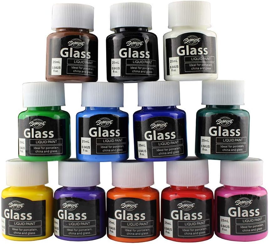 Jinzi Stained Glass Paint, Lacquer Based for Superior