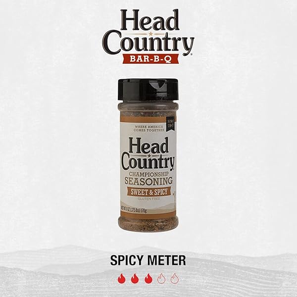 HEAD COUNTRY BBQ CHAMPIONSHIP SEASONING, SWEET & SPICY | BBQ SEASONINGS AND RUBS | SMOKING & GRILLING SPICES AND SEASONINGS | 10 OUNCE