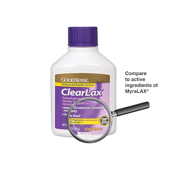 GOODSENSE CLEARLAX, POLYETHYLENE GLYCOL 3350 POWDER FOR SOLUTION, OSMOTIC LAXATIVE, 17.9 OUNCE