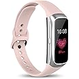 Watbro Compatible with Samsung Galaxy Fit SM-R370 Bands,Adjustable Soft Silicone Replacement Band Straps Wristbands Bracelet Fit Samsung Galaxy Fit Fitness Smartwatch for Women Men