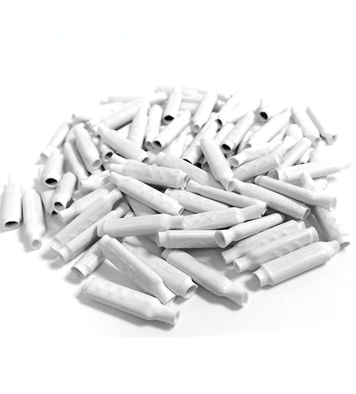 Low Volgate Dry B Connectors -Wire Splices for Telephone Alarm Wire Crimp Beanies Splice,White 100pcs
