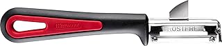 Westmark Universal-Sparschäler/Pendelschäler mit Ausstecher, Für Linkshänder, Gallant, Mit aufgeschraubter Edelstahlklinge, Farbe: Schwarz/Rot, 29032270