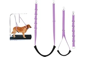 Dog Grooming Belly Straps Pet Grooming Supplies 3 Sets Professional Dogs Belly Band Pets Dogs Groomer Extension Strap Table A