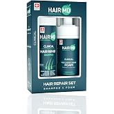 HairMD Transplant Hair Repair Set (100 ml Shampoo + 100 ml Moisturizing Foam), Rich in Biotin, Keratin, Saw Palmetto - for All Hair Types