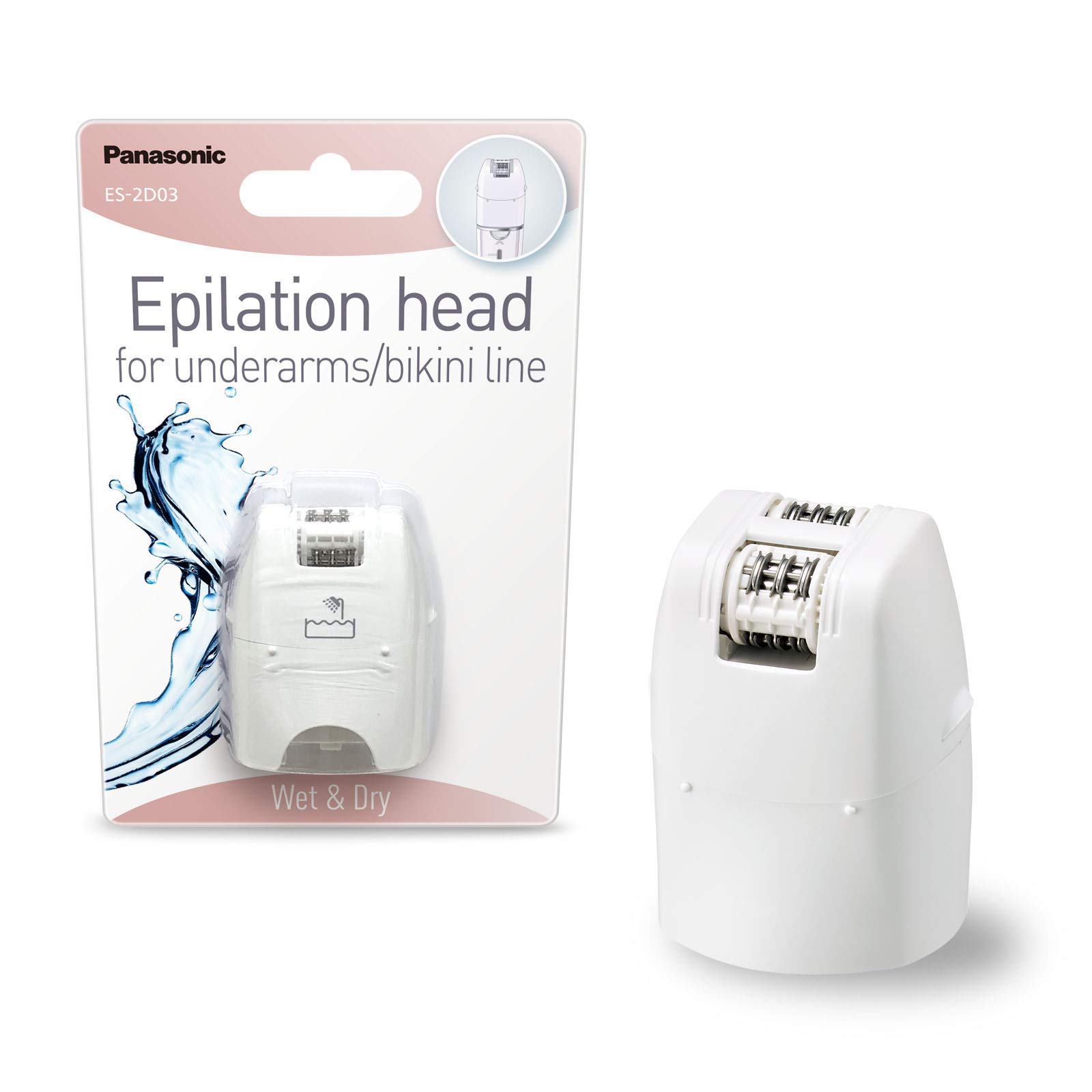 Panasonic ES-2D03 Epilator Attachment/Extra Narrow Epilation Surface for Armpits and Bikini Zone/Attachment for All Epilators of The EY and EL Series