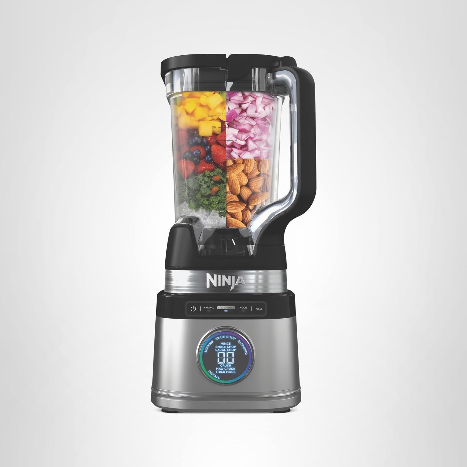 Ninja TB201 Detect Power Blender Pro, BlendSense Technology, For Smoothies, Shakes & More, 1800 Peak Watts, 72 oz. Pitcher, Blender, Black