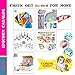 Favonir™ Unicorn Stationary Party Souvenirs Favors 36 Gift Pack – 12 Mini Notebooks – 12 Feather Pens – 12 Stampers – Kids Birthday Party Supplies Bulk Set - Ideal As Party Favor, Reward Prizes, carnival And Events