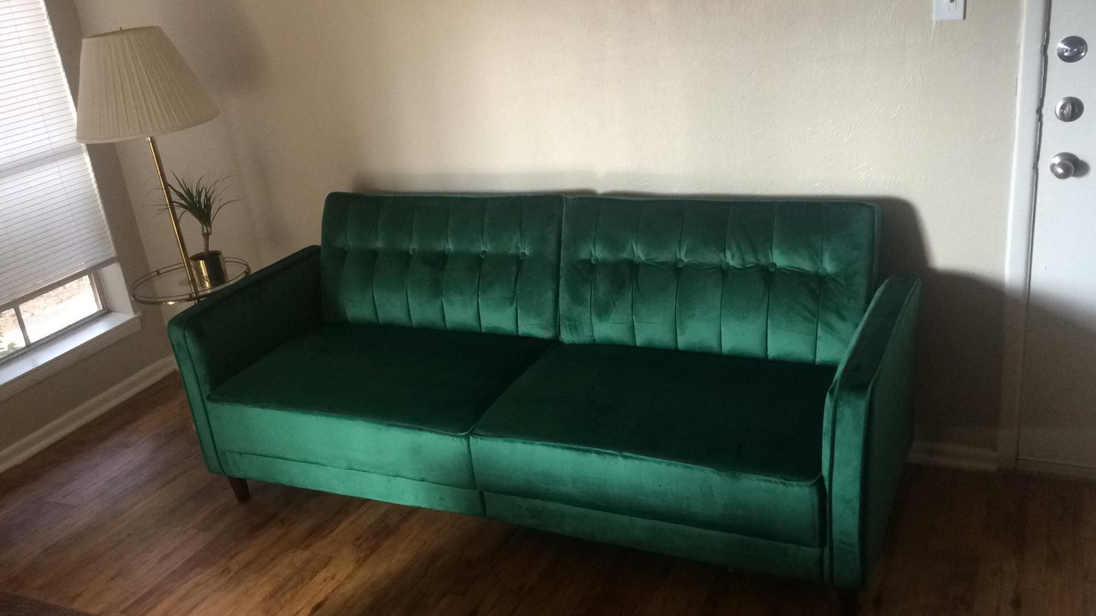 33/mo Finance DHP Ivana Accent Chair, Grey Velvet Buy Now, Pay Later