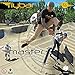 Flybar Chrome Master Pogo Stick For Kids Ages 9 & Up 80 to 160 pounds– Classic Chrome Body With Rubber Hand Grips