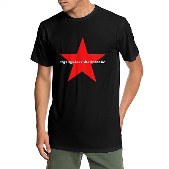 Amazon Co Jp レイジ アゲインスト ザ マシーン 赤い星ｔシャツ 男性 半袖 トップス 吸汗 通気 Uネック カジュアル 青年 通学 通勤 アウトドア ファッション 服 ファッション小物