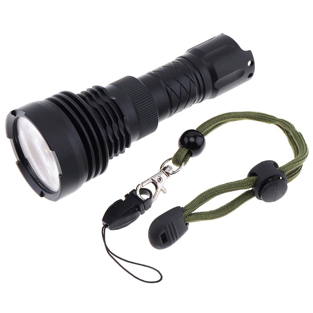 SecurityIng Mini Customized 5 Groups/14 Light Modes HD Torch, Pocketsize 850 Lumens Zoomable Adjustable Focus Waterproof LED Flashlight Powered by 1 x Rechargeable Battery(Not Included)