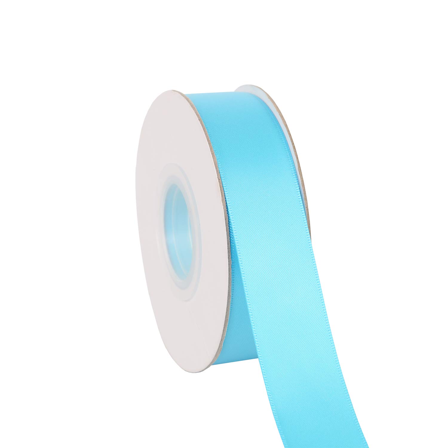 Ribbonitlux 25mm Wide Double Face Satin Ribbon 22 Meters (340-Turquoise, Set for Gift Wrapping, Party Decor, Sewing Applications, Wedding and Craft