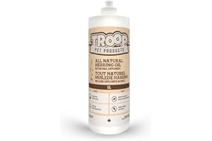 Troop Pet Products, Canadian Herring Oil, Natural Omega 3 Supplement for Improved Stamina, Immune System, Decreased Shedding,