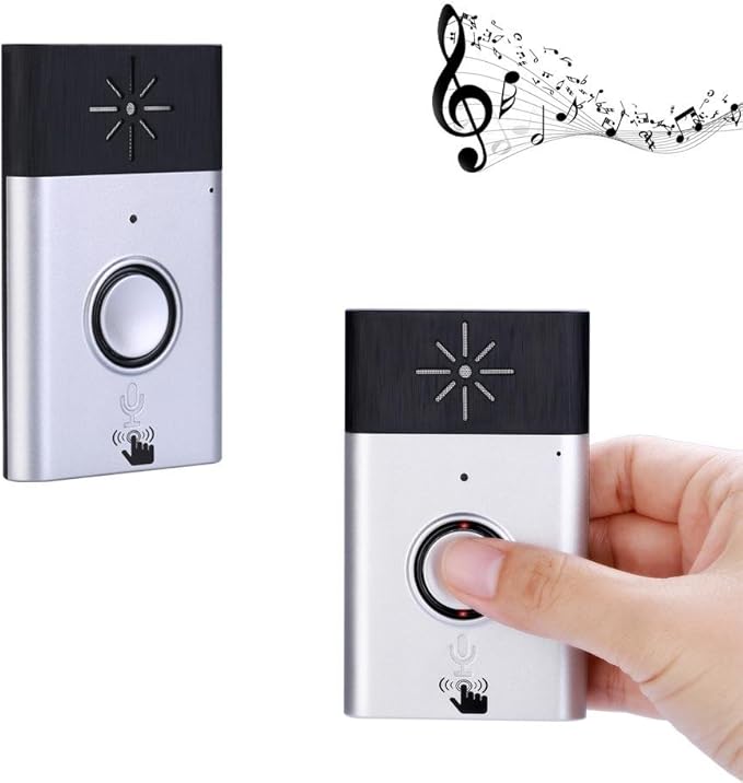 Wireless Doorbell, KOBWA Portable Voice Doorbell Smart Door