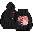 Puff Graphic Oversized Hoodies for Women Teen Girls Kids Trendy Cute Preppy Sweatshirt Long Sleeve Y2K Tops with Pockets