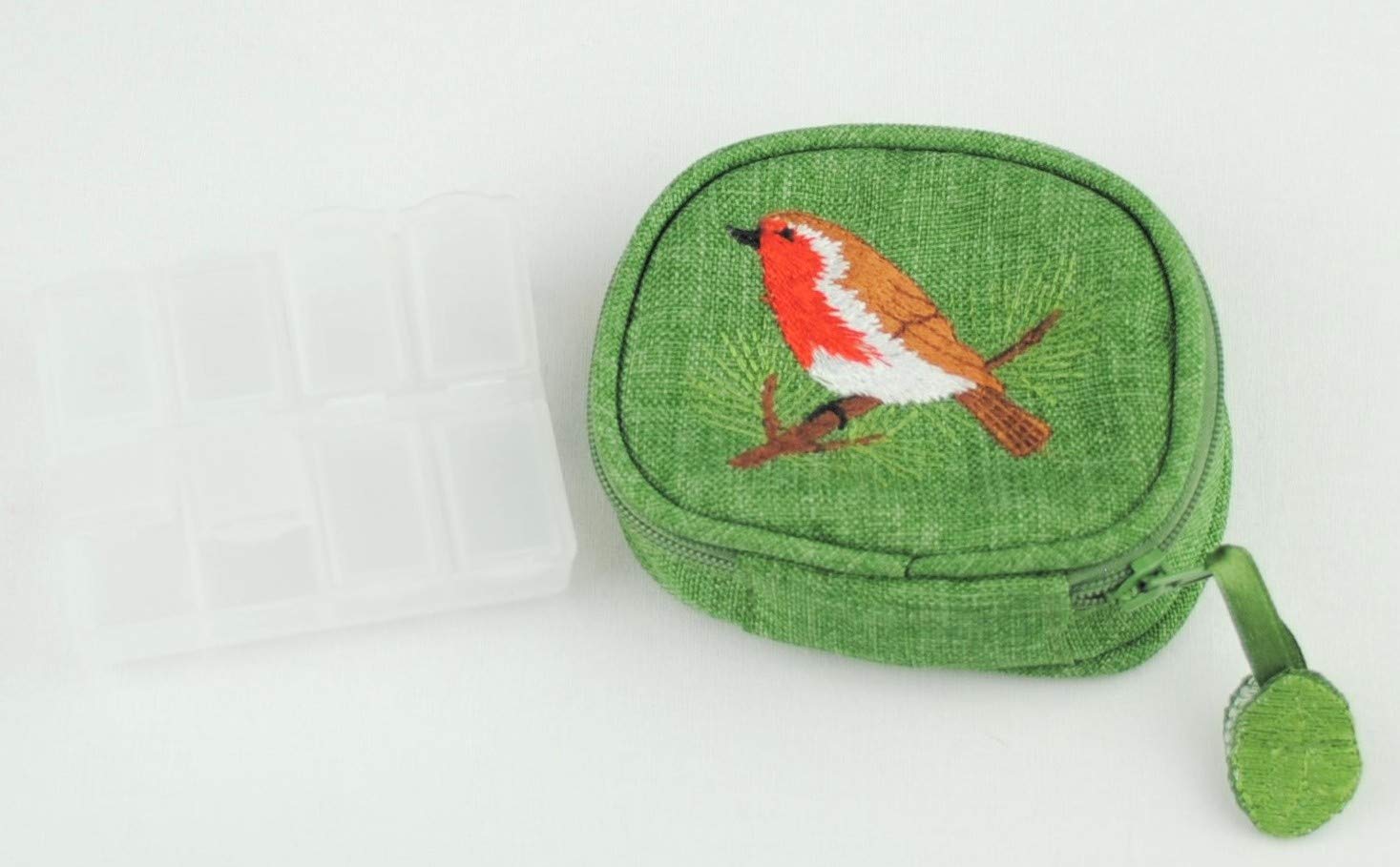 Justina Claire Pill Box Purse in a Robin Design