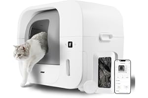 Furbulous True Odor-Free Self Cleaning and Packing Litter Box, Automatic Cat Litter Box with Self-Pack and Refill System, APP Control, Extra Large Space for 3.3-22 lbs Cats, Upgraded Version