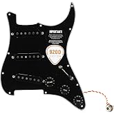 920D Custom Texas Vintage Loaded Stratocaster Pickguard - Black