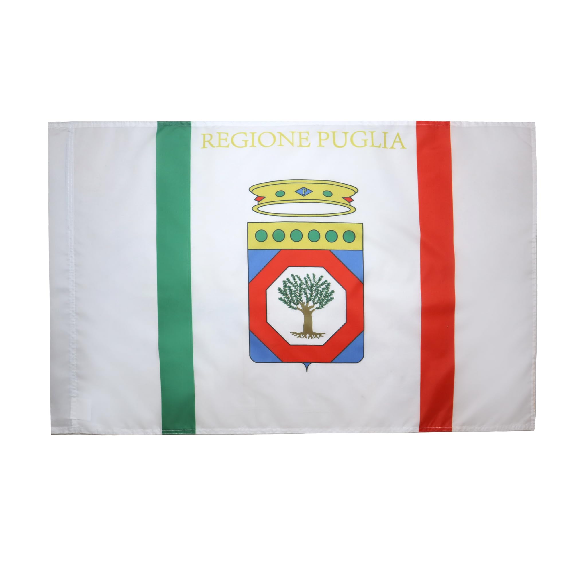 AZ FLAG - Apulia Flag - 2x3 Ft - Italian region of Puglia Banner with Sleeve - 100% Polyester - Fade Resistant - Vivid Colors - 2' x 3' Feet - 90x60 Cm