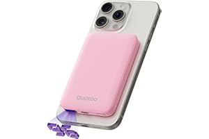 OUOTOO 2025 Magnetic 15W Power Bank for iPhone,5000mAh Magsafe Battery Pack with 20w Fast Charging,Slim Magsafe Power Bank in&Out,with LED Display,Wireless Portable Charger for iPhone17/16/15/14/13/12 Series