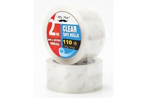 Mr. Pen- Packing Tape, 2Pack, 2in Wide, 60 Yards, 1.9mil, No Smell, Shipping Tape, Packaging Tape Rolls, Clear Box Tape, Mailing/Moving Tape, Packing Tape Refill