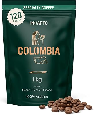 Caffè in Grani di Specialità 1kg | Origine Colombia | 100% Arabica | +80 punti SCA | Tostatura Naturale e Artigianale | Caffè Grani Naturale | Finca Huila, Cadifihuila