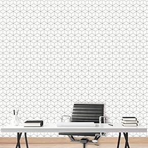 signwin Wall Mural Geometric Pattern Removable Self-Adhesive Wallpaper...
