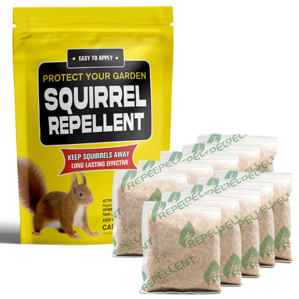 Photo 1 of NCOPDFF Squirrel Repellent, Chipmunk Repellant Outdoor, Squirrel Repellent Outdoor, Safe Deterrent for Gardens/Bird Feeders/Attic & Yard, Natural Mint Squirrel & Chipmunk Repellant for Plants - 10P