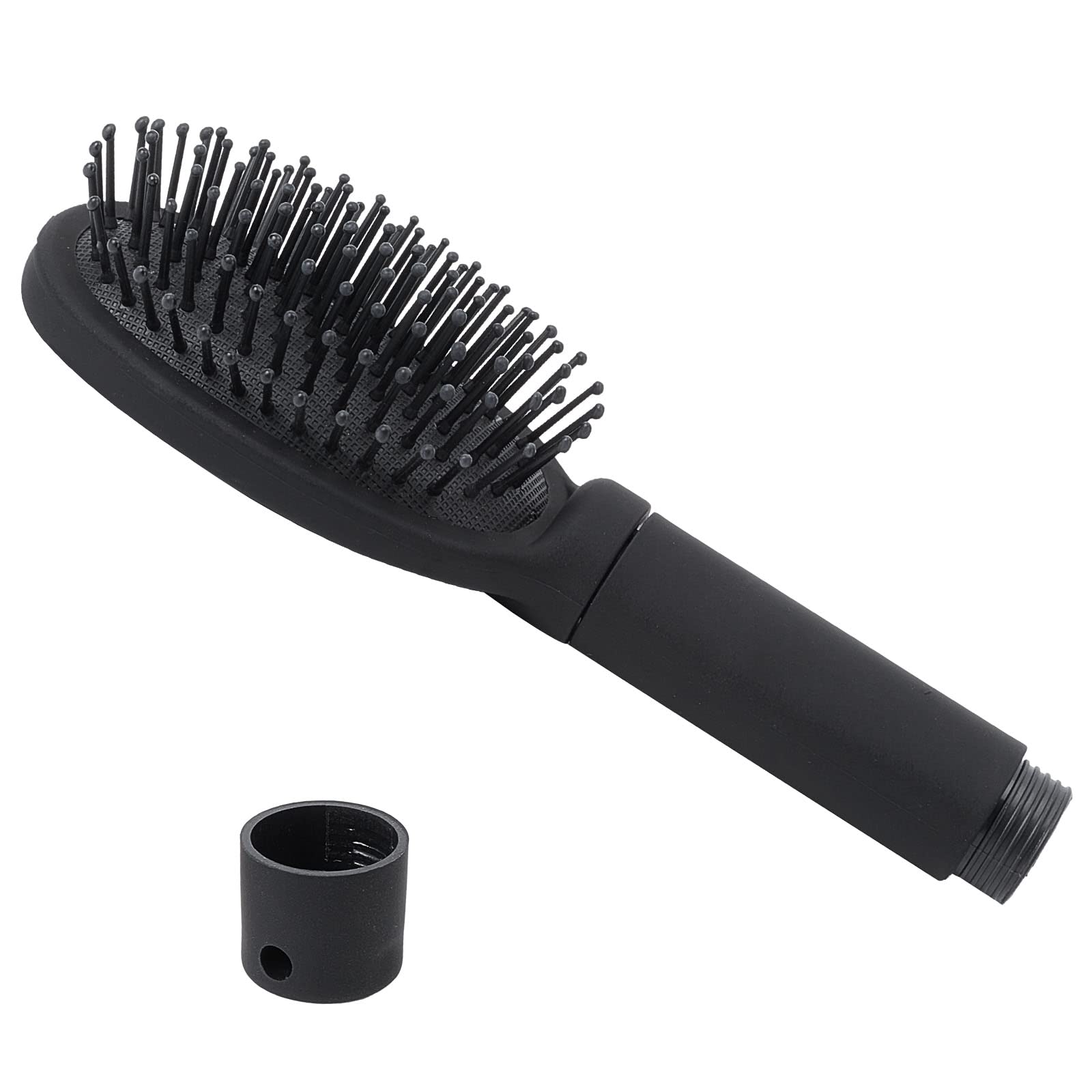 GORGECRAFT Diversion Safe Hair Brush Black Hair Brush with Hidden Compartment Portable Hairbrush Comb Diversion Stash Can Hiding Storage with Removable Lid for Hiding Money Jewelry Valuables Travel
