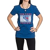 Calhoun NHL Womens Acid Wash Round Neck Block Logo T-Shirt