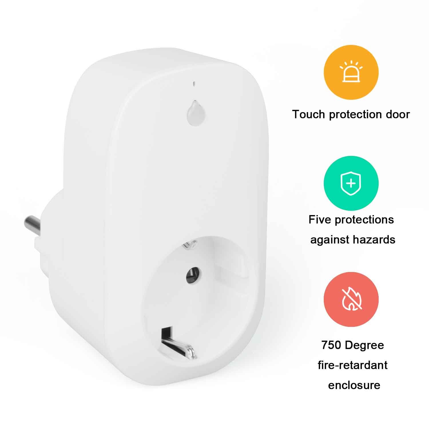 WiFi Smart Steckdose, Togather 3500W WLAN Smart Plug Steckdose funktioniert mit Amazon Alexa,Fernbedienung mit App Steuerung für IOS und Android