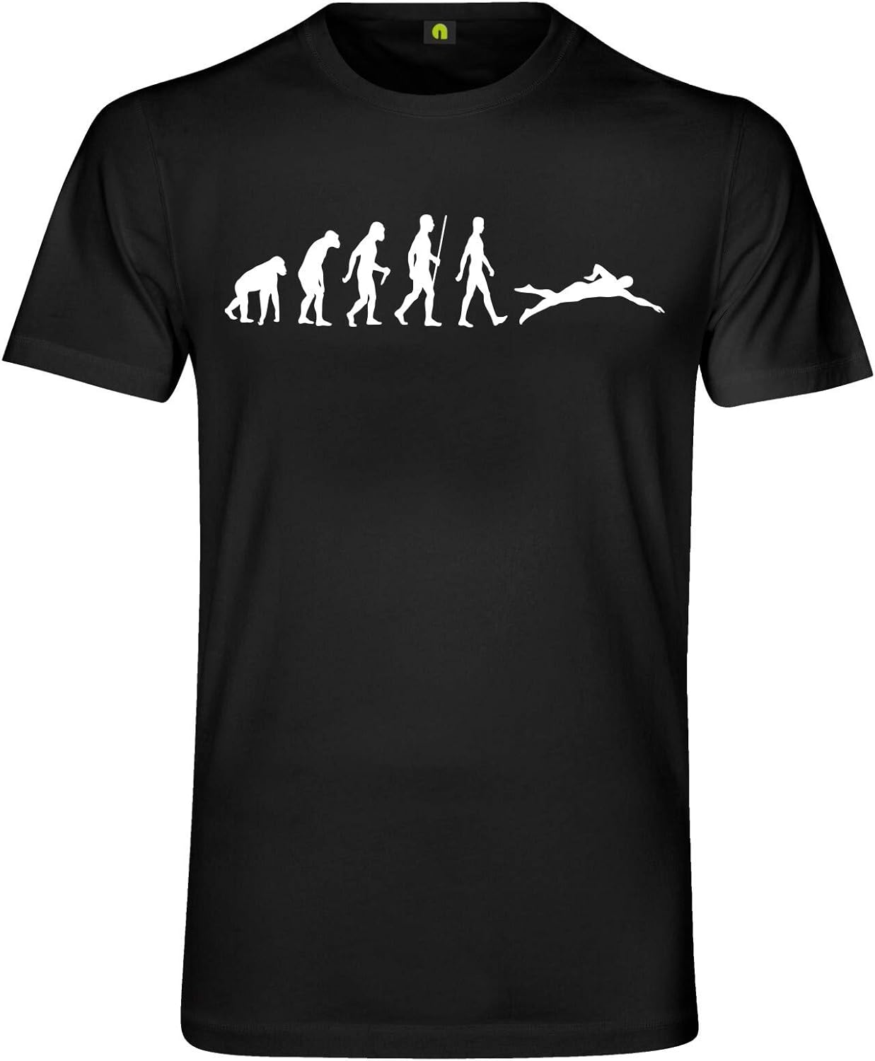 Darf Man Im Freibad Mit T Shirt Schwimmen Evolution Schwimmen T-Shirt | Schwimmer | Schwimmbad | Pool | Sport