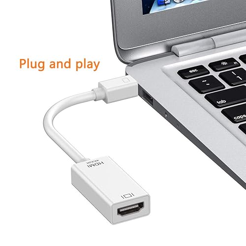 Deorna Mini DisplayPort to HDMI Adapter, 4K@60Hz Mini DP