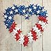 Collections Etc Patriotic American Flag-Themed Star Metal Wreath