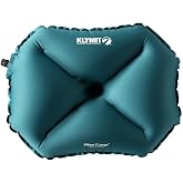 Klymit Pillow X Travel Pillow, Lightweight Inflatable Hybrid Airplane, Backpacking, Hammock, and Camping Pillow