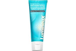 Lumineux Teeth Whitening Toothpaste - Natural & Enamel Safe for Sensitive & Whiter Teeth - Certified Non-Toxic, Fluoride Free, No Alcohol, Artificial Colors, SLS Free & Dentist Formulated - 3.75 oz