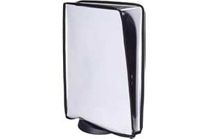 PlayVital Transparent Dust Cover for ps5, Waterproof Dust Guard for ps5 Console, Anti Scratch Dust proof Cover Sleeve for ps5