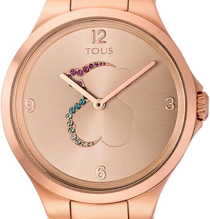 Reloj tous 700350210 Motion de acero IP rosado con cristales de colores