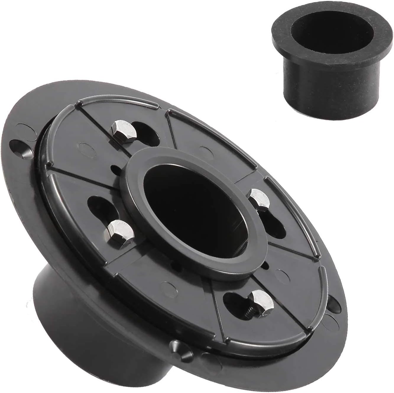 ZOIC 2 Inch PVC Shower Drain Base with Rubber Gasket For Shower Floor