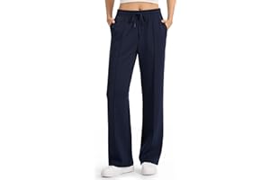 Tallemon Tall Womens 30/32/34 Inseam Wide Leg Sweatpants High Waisted Athletic Pants Casual Lounge Bottoms with Pockets