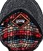 Epoch Men's Classic Newsboy Cap, Flat Ivy Hat, Snap Brim Herringbone Tweed Cap (X-Large, 1935-Charcoal)