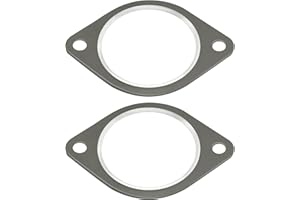 LoloWheat 2pcs Car Exhaust Pipe Flange Gasket Seal Compatible with BMW N54 Engine Replace# 18307553603 18307589343
