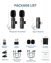 IUMAKEVP Wireless Lavalier Microphone for